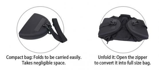 Folding duffel bag (D shape) (cabin size compliant) - Image 3