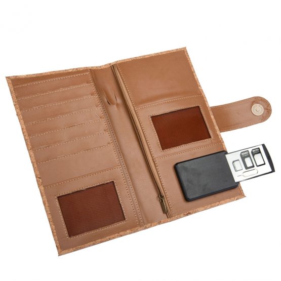 Eco-Friendly Cork Cheque Book Holder / Passport Holder With Sim Card Safe Case & Sim Card Jackets - Image 3