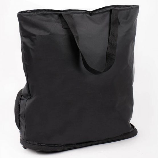 Folding shopping bag with Zippered pocket | Phone, wallet pocket outside