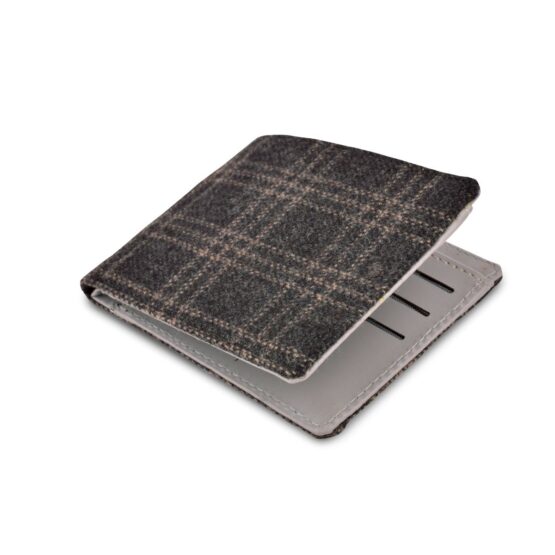 Tweed Gray Set of 4: Multi use Passport holder, Wallet, Card holder, Metal Pen - Image 3