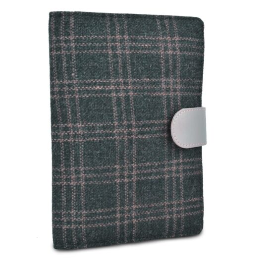 Tweed Gray Set of 4: Multi use Passport holder, Wallet, Card holder, Metal Pen - Image 6