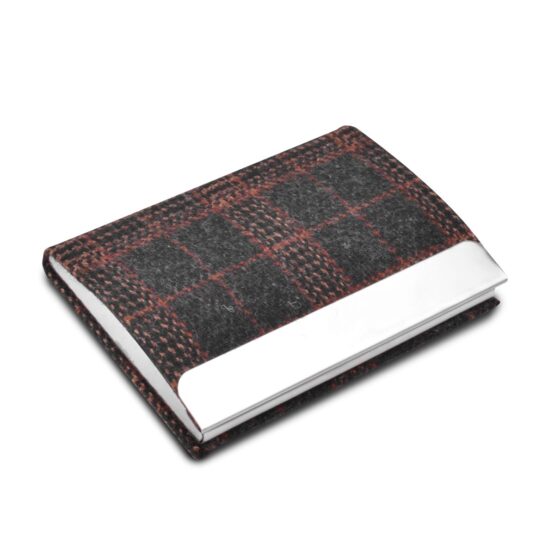 Tweed Tan Set of 4: Multi use Passport holder, Wallet, Card holder, Metal Pen - Image 4