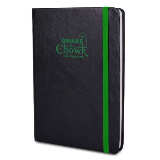 Colorful Laser engrave notebook with Memorandum & Hard bound cover | Elastic band and ribbon | Logo matches band color - Image 2