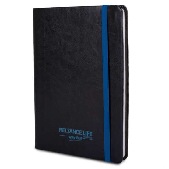 Colorful Laser engrave notebook with Memorandum & Hard bound cover | Elastic band and ribbon | Logo matches band color - Image 3