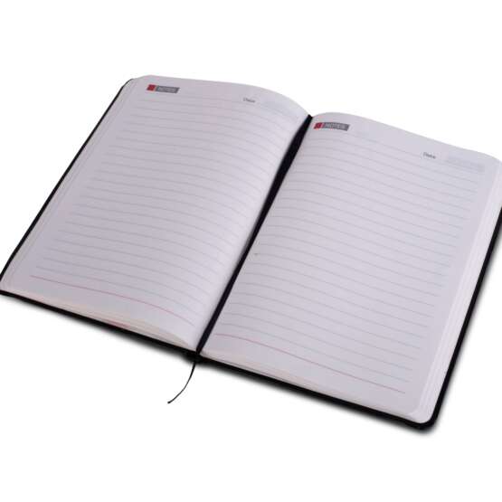 Colorful Laser engrave notebook with Memorandum & Hard bound cover | Elastic band and ribbon | Logo matches band color - Image 5