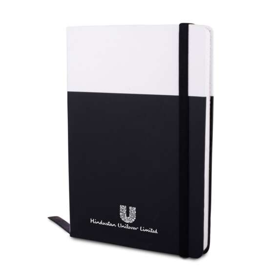 Optima Two tone A5 notebook with Fastener | With memorandum & Bookmark ribbon - Image 3