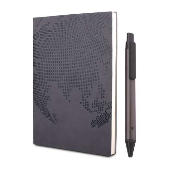 Globe Notebook Gift set: A5 Globe Notebook With Pen - Image 2