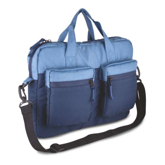 Slim 2 tone Laptop bag | Double outside pockets