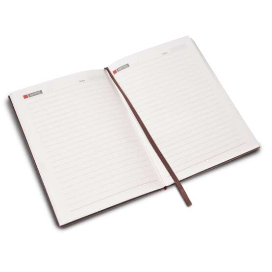 Checkered 2 tone Notebook with bookmark ribbon - Image 2