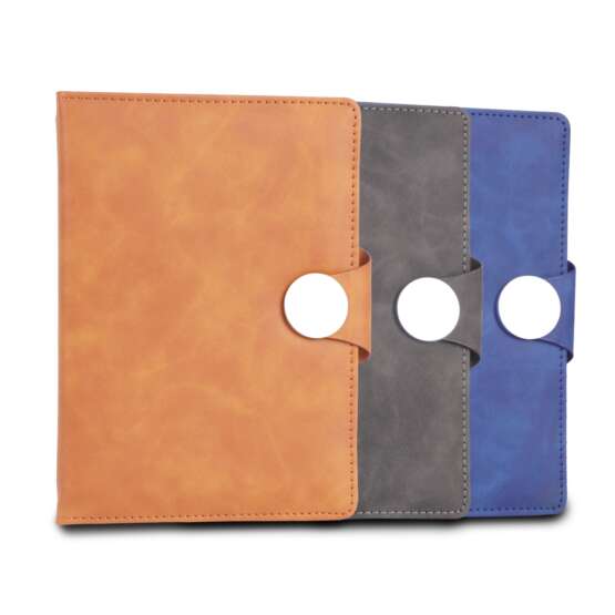 A5 notebook with round magnetic flap & bookmark ribbon - Image 3