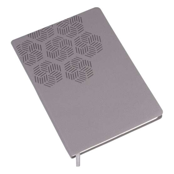 Snowflake A5 Notebook with Memorandum and Bookmark Ribbon | HD texture PU