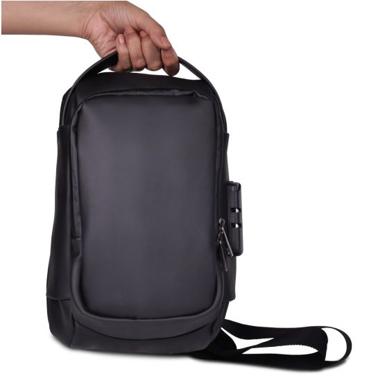 Nomad: Premium travel sling bag with Side lock | Water-Resistant build with 4 pockets | Perfect for travel - Image 2