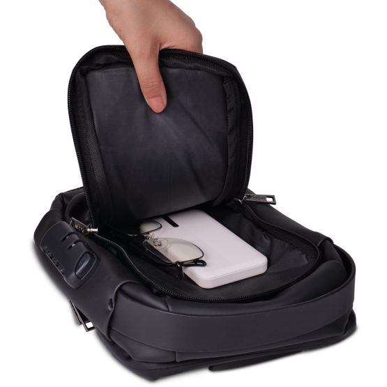 Nomad: Premium travel sling bag with Side lock | Water-Resistant build with 4 pockets | Perfect for travel - Image 3