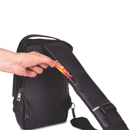 Nomad: Premium travel sling bag with Side lock | Water-Resistant build with 4 pockets | Perfect for travel - Image 5